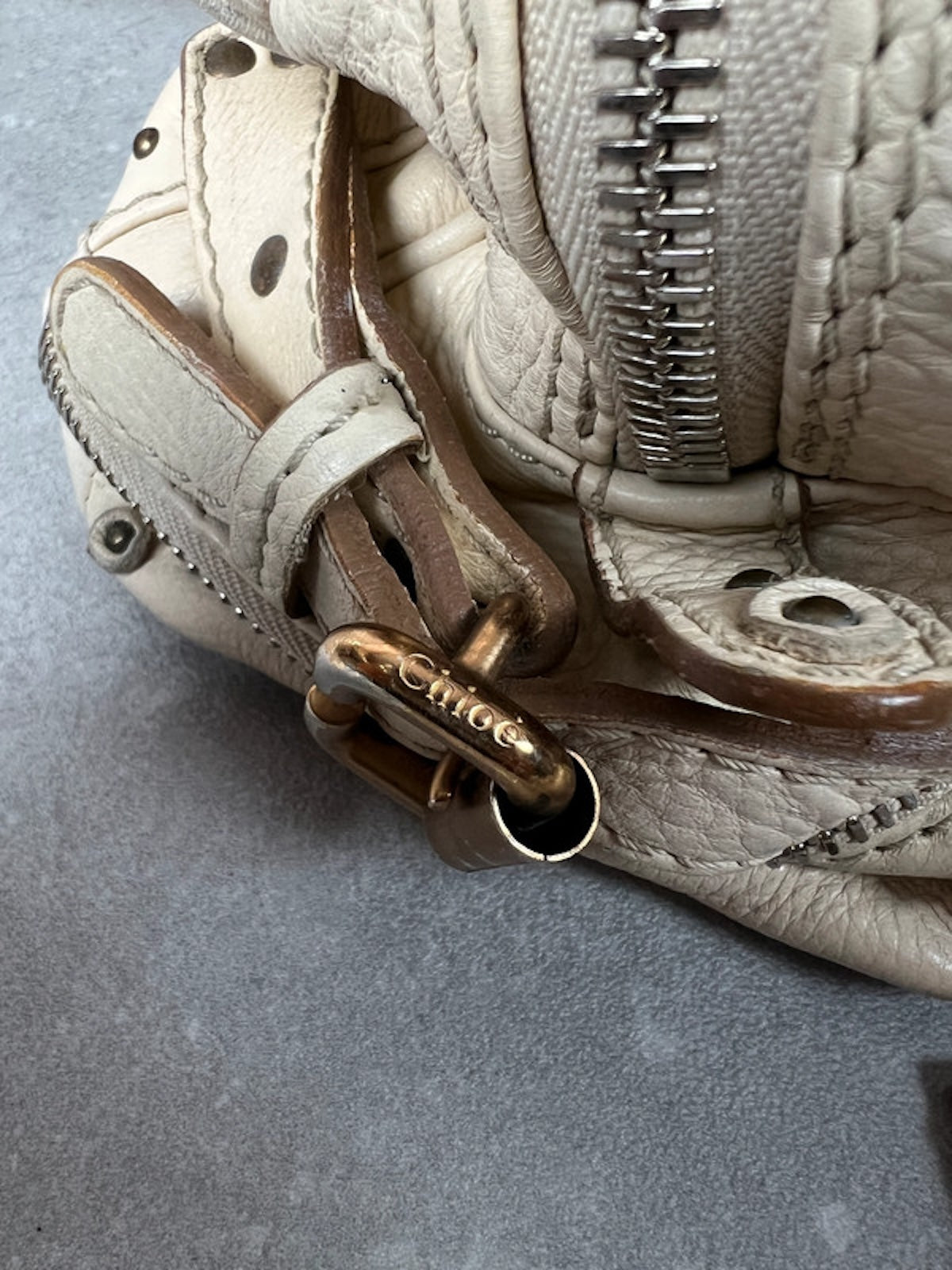 Chloé Paddington Grand modèle, white