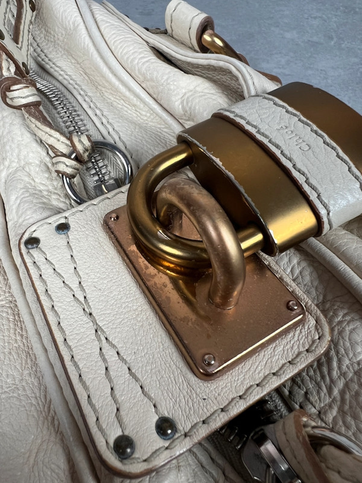 Chloé Paddington Grand modèle, white