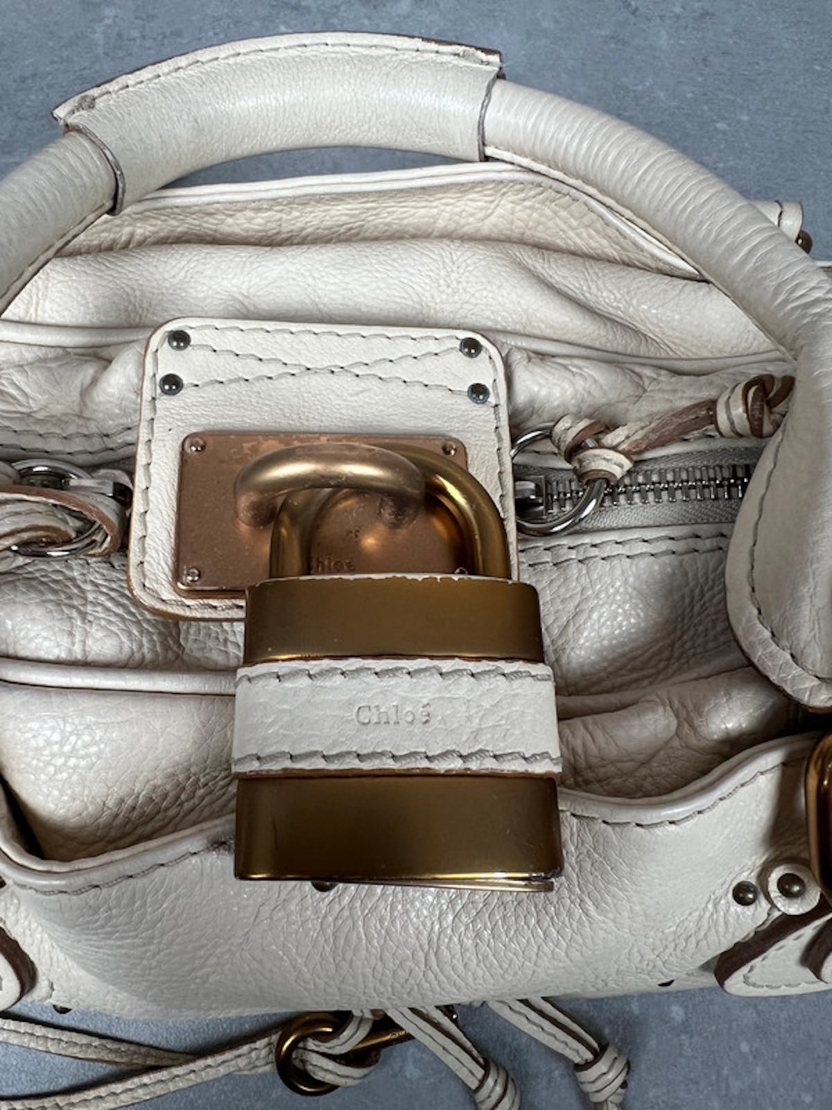 Chloé Paddington Grand modèle, white