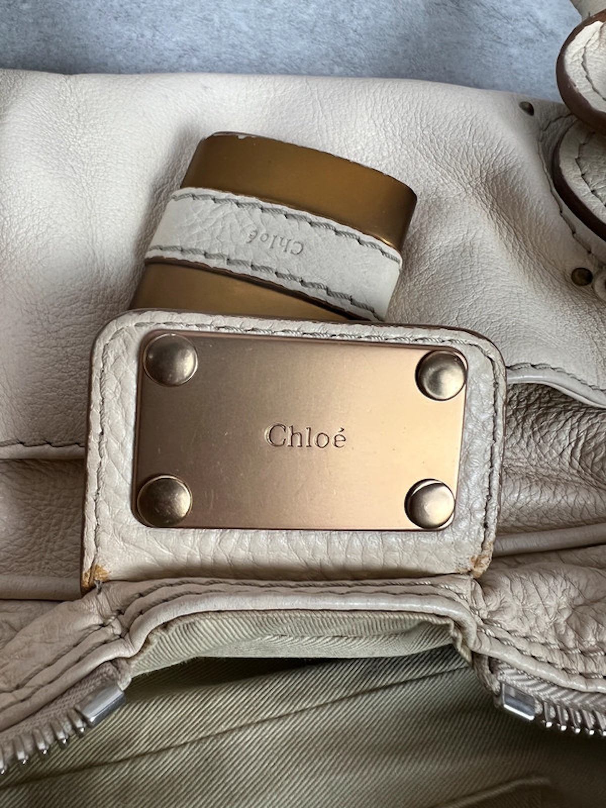Chloé Paddington Grand modèle, white